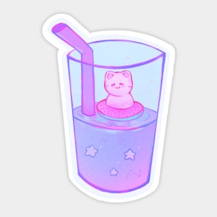 Little Catto Drink Sticker